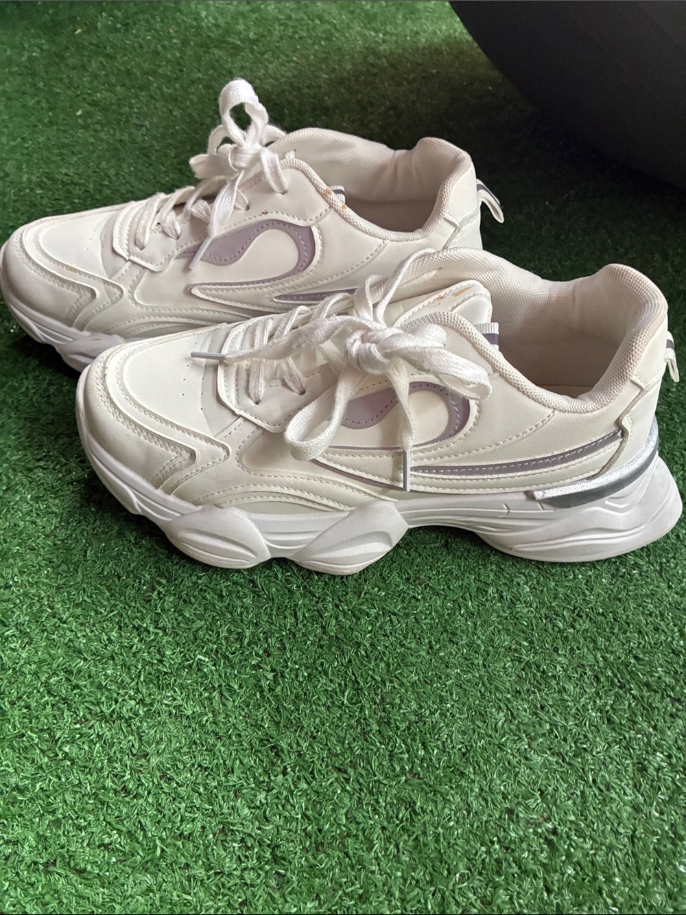 White sneakers, size 10, Charlotte Russe